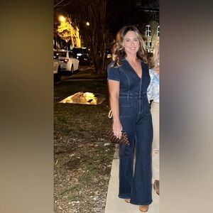 Denim romper/jumpsuit